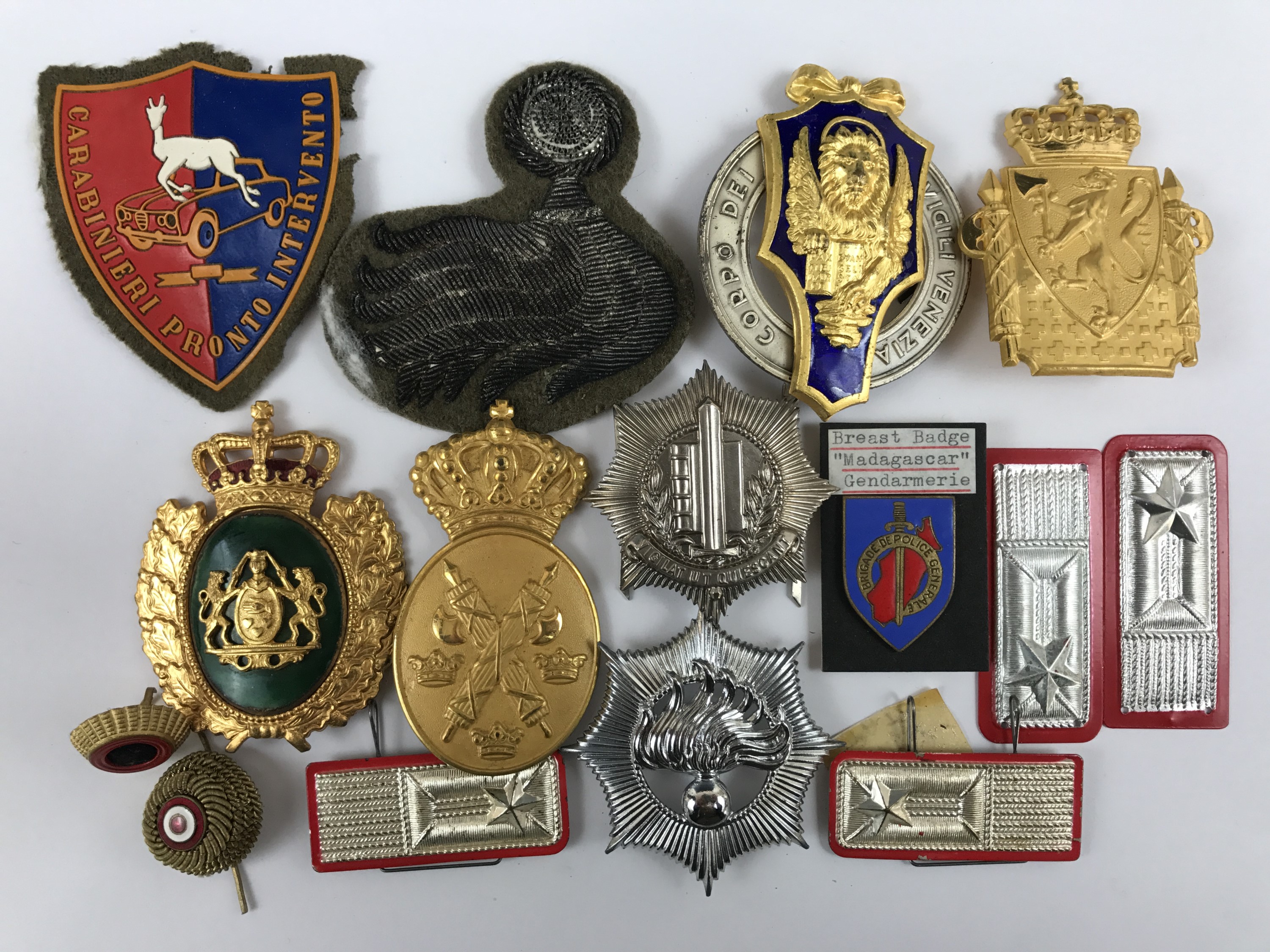 A Quantity Of European Police Badges