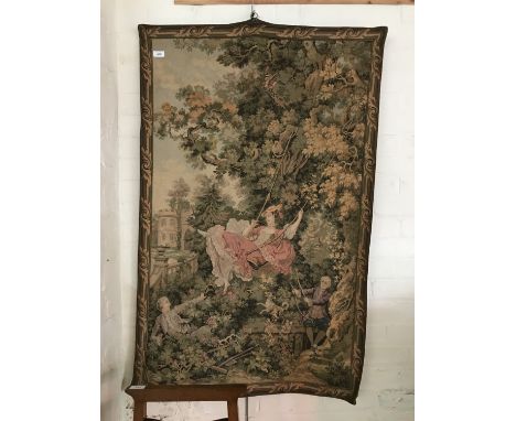 A tapestry wall hanging