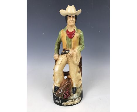A Jim Bean Regal China Corporation cowboy figural decanter
