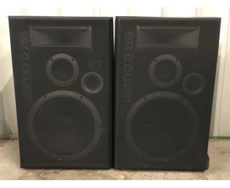A pair of Jamo amplifier speakers