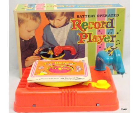 A vintage Louis Marx record player in original box