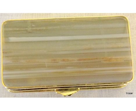 An agate set trinket box