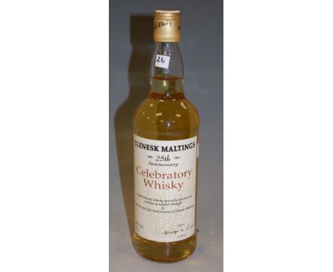 Glenesk Maltings 25th anniversary 1969 vintage celebratory whisky, for the 25th anniversary of the Glenesk Maltings, 75cl, 60