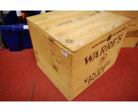 Warre's vintage port, 1983, twelve bottles, OWB Condition Report / Extra Information In original sealed wooden box.
Cellar st