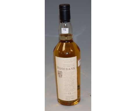 Rosebank aged 12 years Lowland single malt scotch whisky, 70cl, 43% (1)