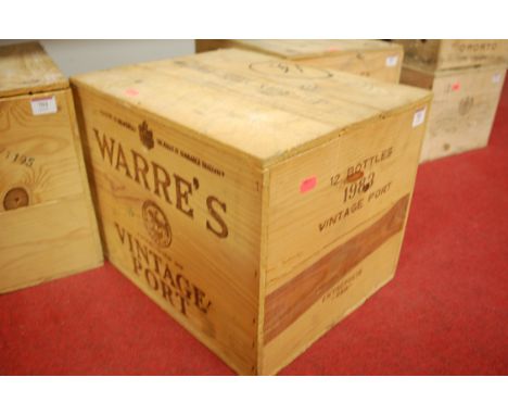 Warre's vintage port, 1983, twelve bottles, OWB Condition Report / Extra Information In original sealed wooden box.
Cellar st