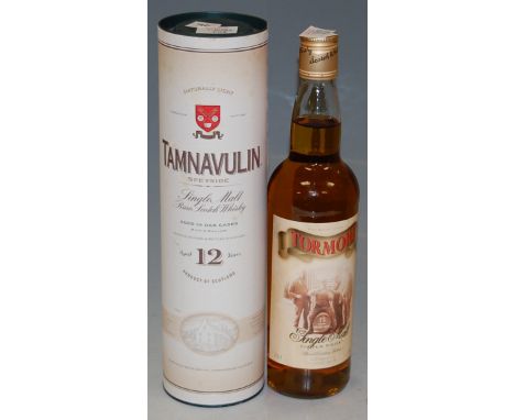 Tamnavulin aged 12 years single malt scotch whisky, 70cl, 40%, in carton;  and Tormore 15 year old single malt scotch whisky,