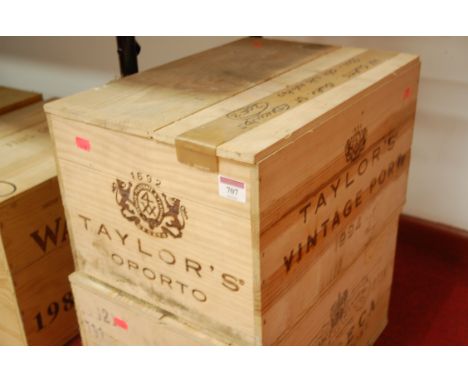 Taylor's vintage port, 1994, twelve bottles, OWB Condition Report / Extra Information In original sealed wooden box.
Cellar s