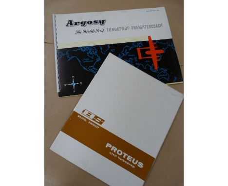 AW Argosy and Bristol Proteus Engine Brochures	Argosy brochure 3rd edition 1959 contains 22 pages  and Bristol Proteus Engine