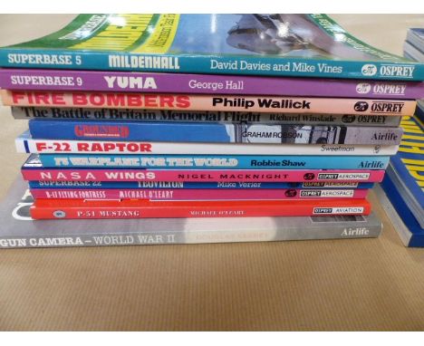 Osprey and Airlife Books	A selection of books mainly by Osprey and Airlife- Bush Flying, Desert Boneyard, SAC, Recce Tech, We