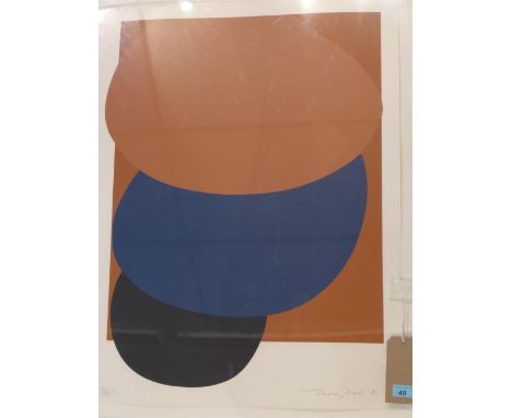 Terry Frost (1913-2003), a limited edition abstract lithograph, signed and numbered 72/75 in pencil and dated '81, 79x59cm 