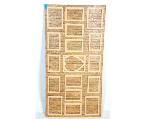 An original vintage example of Prison Art / Folk Art from Cardiff Prison constructed from matchsticks featuring geometric pat