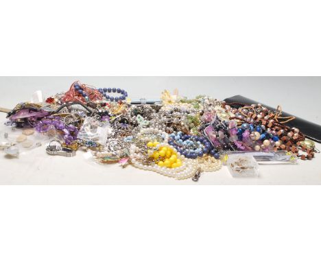  A large collection of Costume jewellery to include bracelets, rings, necklaces, brooches, scarf clips from Pia, Eternal Coll
