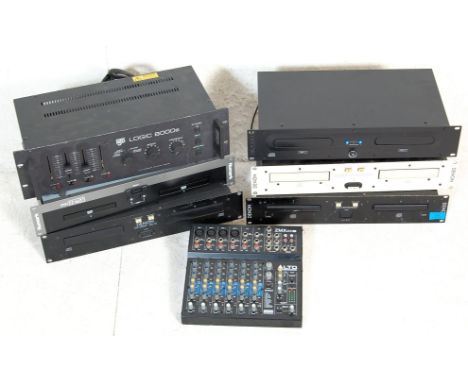 A collection of vintage professional audio, video, DJ &amp; audio equipment to include a Denon cd player, Denon MP3 player, N