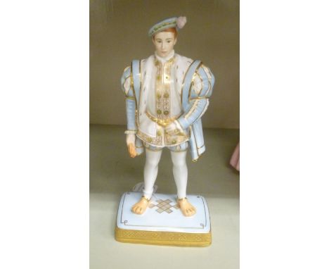 A Royal Worcester porcelain figure 'Edward VI, after Holbein'  No2643  9''h       OS1