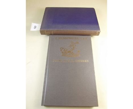 A Shropshire Lad by A E Housman - published by Heritage press 1951, in slipcase - together with Sonnets and Verses by Hilaire