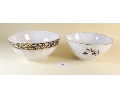 A Graingers Worcester bowl and a Worcester (Flight and Ball period) bowl