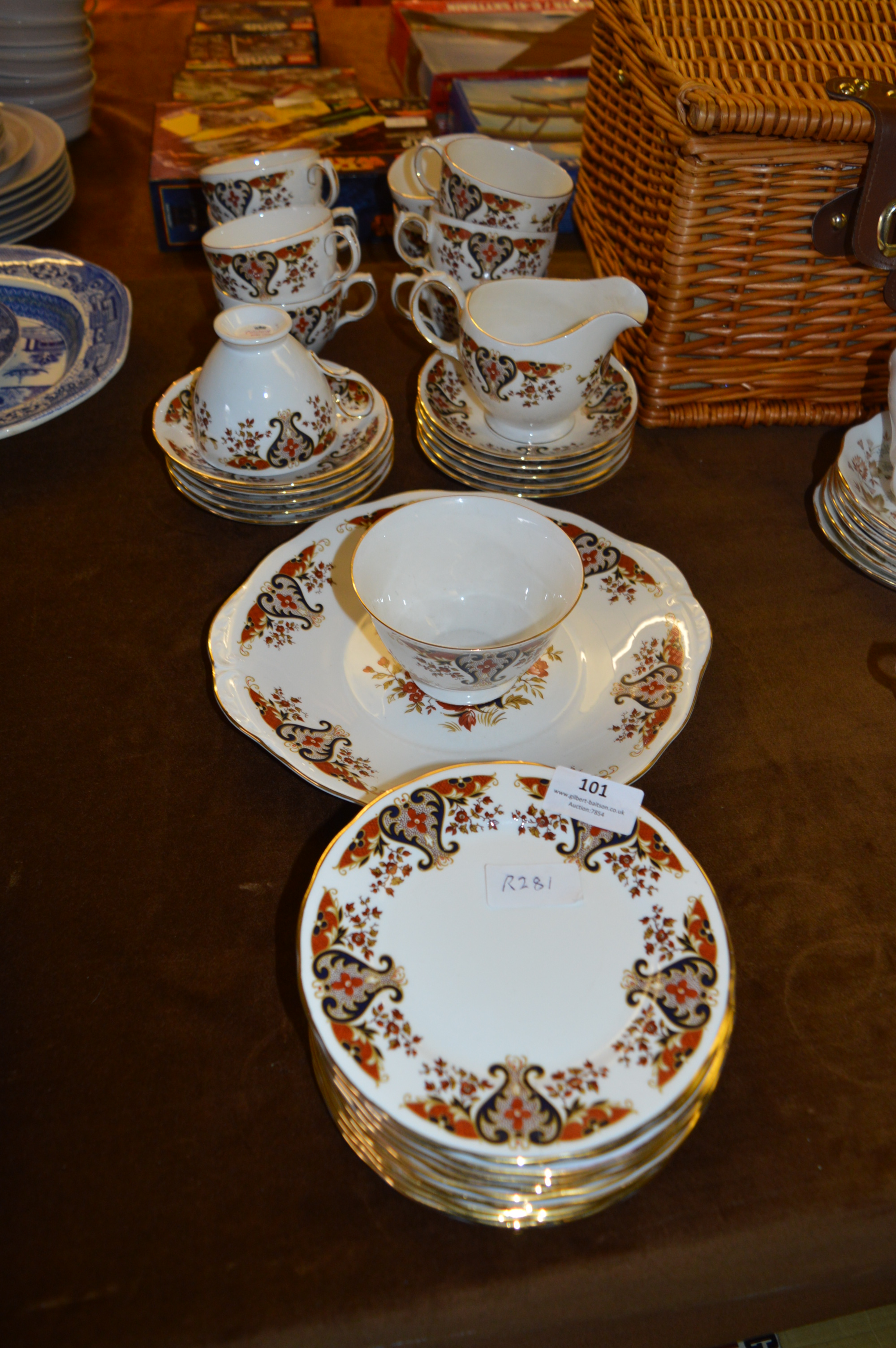 Colclough Bone China Floral Pattern Tea Set