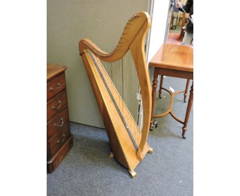An R W J Norton sitting harp, 117cm high