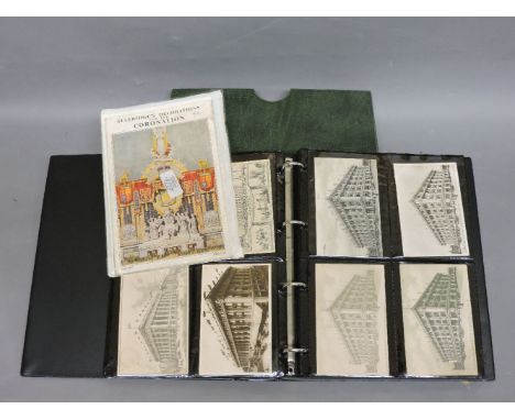 Advertising postcards, including Harrods, Selfridges, Whiteleys, Derry & Toms, Army and Navy, etc, one hundred and forty-five