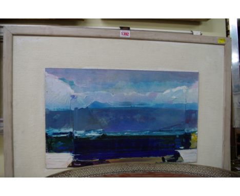 L Wakefield, a seascape, signed, oil on board,31 x 51cm. 