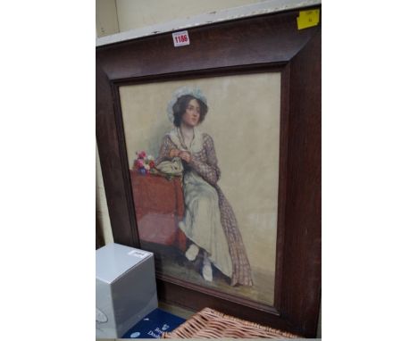A C Ince, seated portrait of a lady, signed and dated 1902, watercolour, 44 x 33.5cm. 