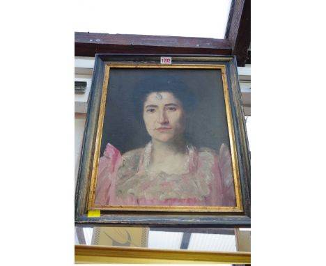 H Farre, head and shoulders portrait of a lady, signed and dated '96, oil on canvas, 40 x 32cm.&nbsp; 