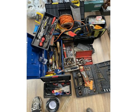 Assorted hand tools&nbsp;with toolboxes