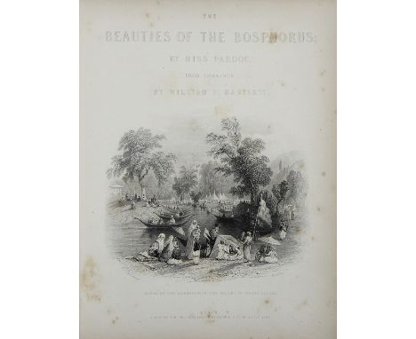 The beauties of the Bosphorus von Julia Pardoe164 Seiten und 79 eingeschaltete Stahlstichtafeln mit Seidenhemdchen sowie Tite