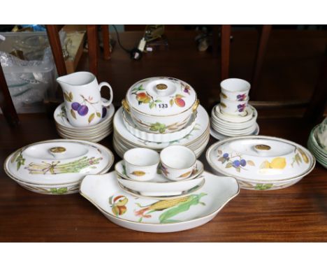 Approximately thirty items of Royal Worcester “Evesham” dinner &amp; kitchenware; &amp; fifteen items of BHS “country vine” t