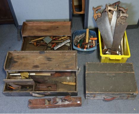 Various assorted hand tools &amp; accessories.