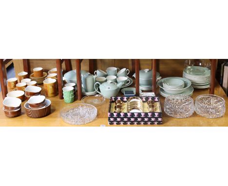 A Poole pottery “Cameo” fifty-five piece part dinner &amp; tea service; &amp; various other items of decorative pottery, chin