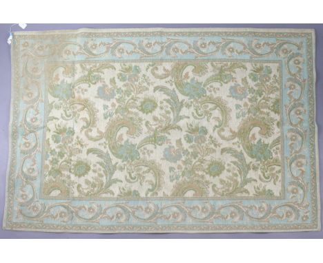 A Laura Ashley Home small Persian pattern rug of light blue ground