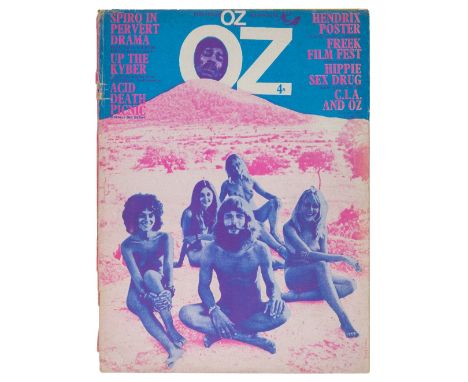 OZ Magazine. Numbers 11 & 13-48, a total of 37 issues (of 48), April 1968-November 1973,  illustrated throughout, original pi
