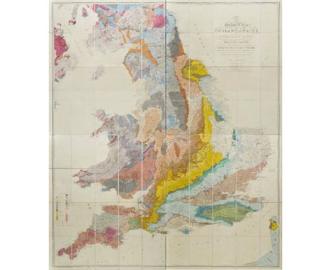 Greenough (George Bellus). A Physical and Geological Map of England & Wales... (on the basis of the original Map of Wm. Smith