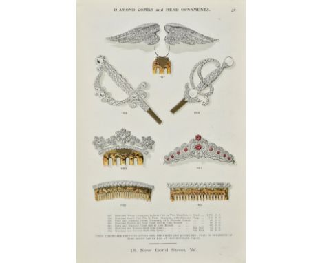 [Trade catalogues] Gems. [Edwin William] Streeter & Co Ltd., 18 New Bond Street, London, [1898],  64 pages catalogue includin