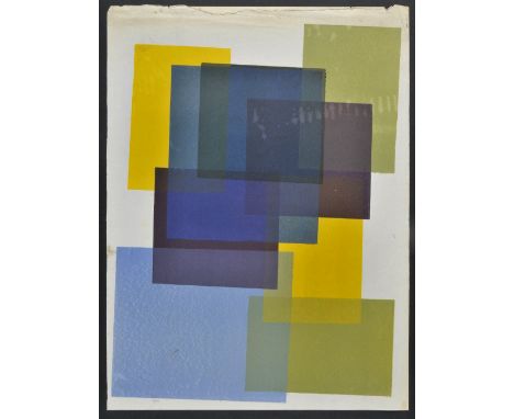 *Samuel (W.G., 1929-2015). Untitled, circa 1960,  colour print on paper, showing squares and rectangles 51 x 38cm (20 x 14.5i
