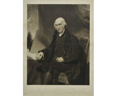 *Turner (Charles, 1773-1857). James Watt, L.L.D., F.R.S., L. & E., published July 1, 1815,  mezzotint portrait on laid paper 