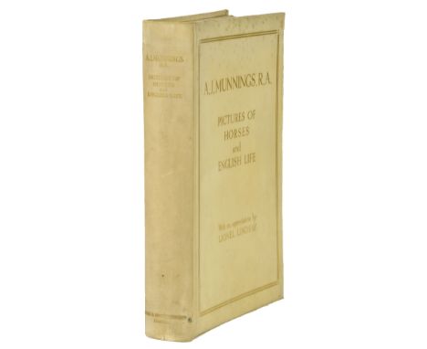 Munnings (Alfred J.). Pictures of Horses and English Life, With an Appreciation by Lionel Lindsay, 1st edition, Eyre & Spotti