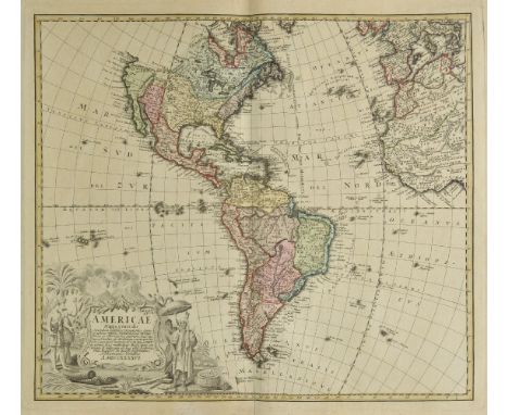 Homann (Johann Baptiste and Heirs of). Untitled atlas, circa 1790, lacking title and index, manuscript index tipped in after 