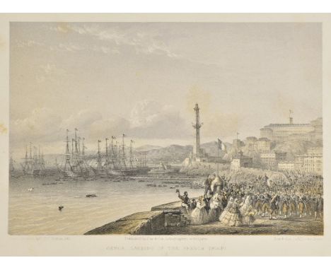 Bossoli (Carlo). The War in Italy, from drawings by Carlo Bossoli, with a descriptive narrative by the author of 'the times' 