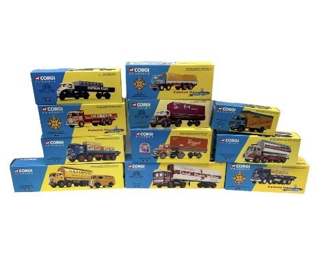 Corgi Classics - eleven die-cast commercial vehicles including three Famous Hauliers Series, Nos.12301, 13701, 13901, 14001, 