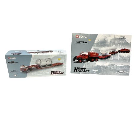 Two Corgi Heavy Haulage limited edition die-cast sets - 31013 A.L.E. Scammell Contractor x 2, Nicolas Trailers and Slug Catch