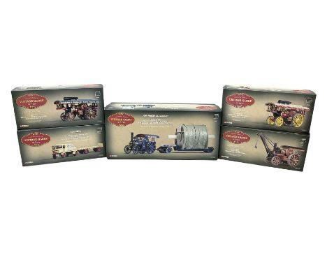 Corgi Vintage Glory - five 1:50 scale die-cast models comprising 80102 Fowler B6 Road Locomotive, Low Loader and Cylinder loa