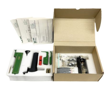 MSS (The Model Steam Specialist) '0' gauge - live steam locomotive construction kit, probably Green Kit GO; boxed with instru
