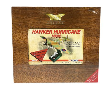 Corgi Aviation Archive - Limited edition AA35507 1:32 scale model of a Hawker Hurricane MKIIC, No.0521/1260, boxed with certi