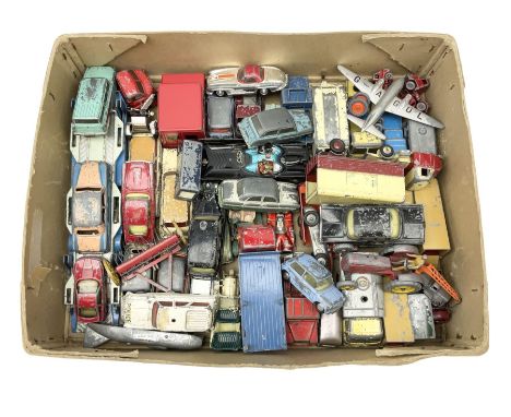 Various makers - quantity of unboxed and playworn die-cast models by Dinky, Corgi, Lesney, Benbros, Budgie etc including Batm