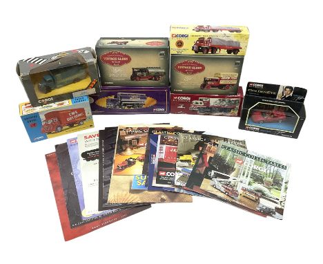 Corgi - two Vintage Glory of Steam die-cast models Nos.80202 &amp; 80204; four Classics lorries Nos.12101,13602 (Archive),139