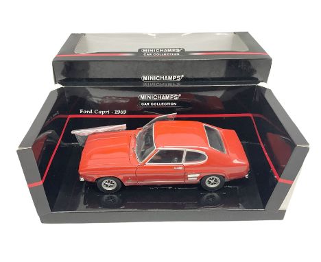 Minichamps - 1:18 scale die-cast model Ford Capri 1969; boxedCondition Report:Model looks to be in good condition but rear pa