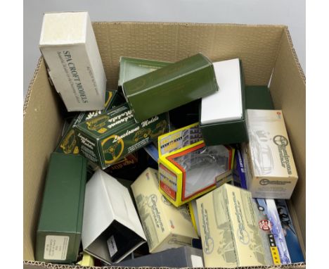 Large quantity of empty die-cast model boxes including Corgi; EFE; Lone Star; Lansdowne Models; Brooklin Models; Vitesse; ERT